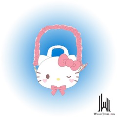 D-CUT SHOULDER POUCH: HELLO KITTY